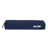 photo-Petite trousse - Bleu marine - Ronde - Fermeture éclair - Scolaire - 20,5x4,5x5cm - Milan