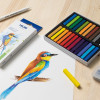 Pastels - Souple - Tendre - 12 couleurs - Beaux-arts - Scolaire - Milan