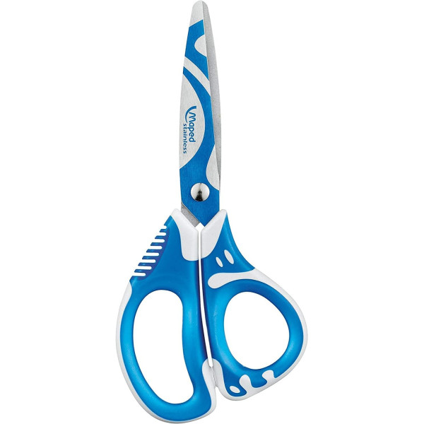 Ciseaux - 13 cm - Pour droitiers - Ergonomique - Scolaire - Maped Zenoa Fit