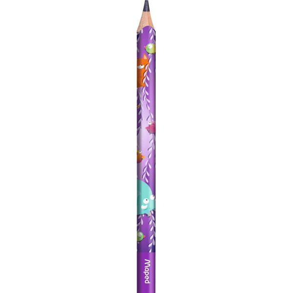 Crayons de couleur - Coloriage - Enfant dès 1 an - Mine large - 12 couleurs - Maped Jungle Fever