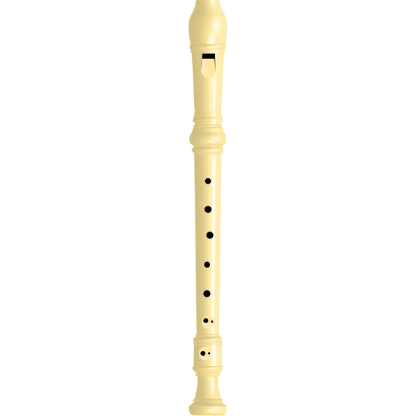 photo-Flûte - Musique - Doigté baroque - Soprano - Plastique - Avec écouvillon