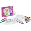 Coffret coloriage - Barbie - Peinture aquarelle - 5 affiches + 18 crayons - Maped
