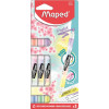 photo - Etui de 3 surligneurs - Bicolore - Double pointe - Couleurs pastel - Maped - Fluo'peps Duo