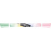 Etui de 3 surligneurs - Bicolore - Double pointe - Couleurs pastel - Maped - Fluo'peps Duo