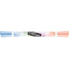 Etui de 3 surligneurs - Bicolore - Double pointe - Couleurs pastel - Maped - Fluo'peps Duo
