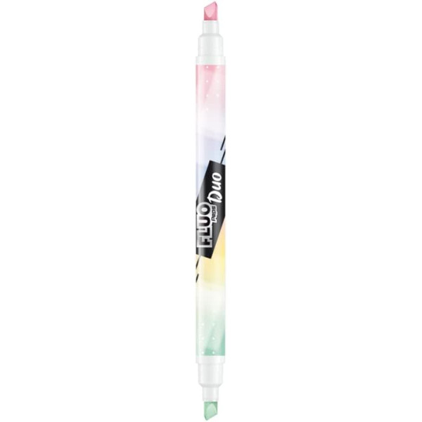 Etui de 3 surligneurs - Bicolore - Double pointe - Couleurs pastel - Maped - Fluo'peps Duo