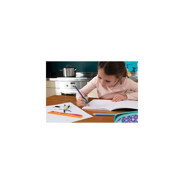 Crayons graphite - HB - Avec guide doigts amovible - Embout gomme - Scolaire - Maped