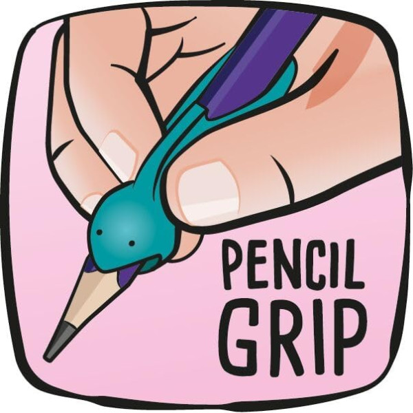 Crayons graphite - HB - Avec guide doigts amovible - Embout gomme - Scolaire - Maped
