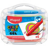 photo-Crayons de couleur - Gel - Aquarellables - 6 couleurs - Coloriage - Enfant - Maped Color'peps