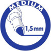 4 feutres effaçables à sec - Pour ardoise - Pointe moyenne - Bleu, vert, rose, violet - Barbie x Maped