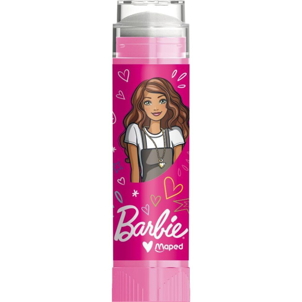 Gomme - Blanche - En tube - Rétractable - Rechargeable - Scolaire - Barbie x Maped