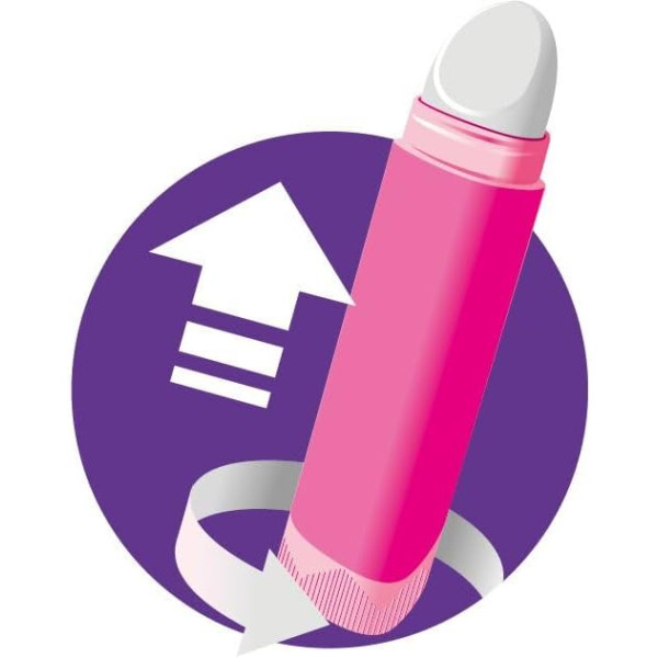 Gomme - Blanche - En tube - Rétractable - Rechargeable - Scolaire - Barbie x Maped