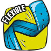 Double décimètre - Règle - Plate - 20 cm - Plastique - Incassable - Multicolore - Twist'n Flex - Maped