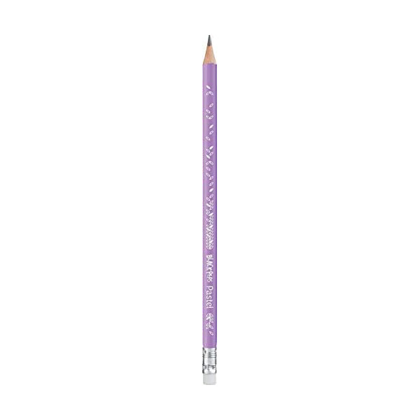 Crayons graphite - HB - Avec embout gomme - Couleurs pastel - Maped
