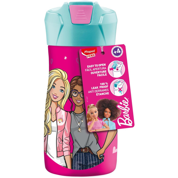 Gourde pour enfant - Barbie - Acier inoxydable - 430 ml - Maped