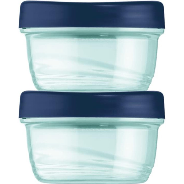 photo - photo - Lot de 2 pots à sauce - Bleu - Plastique - 40 ml - Pique-nique - Maped