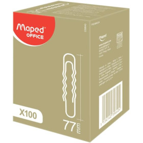 photo - Trombones ondulés - 70mm - Boîte de 1000 - Maped