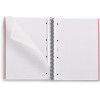 Cahier - A4 - Spirales - Petits carreaux - 160 pages perforées - Rose - Couverture carton