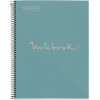 photo-Cahier - A4 - Spirales - Petits carreaux - 80 pages perforées - Bleu - Couverture carton