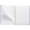 Cahier - A4 - Spirales - Petits carreaux - 160 pages perforées - Lavande - Couverture carton