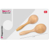 Maracas - Instrument de musique - Paire de 2 - Bois naturel - Adapté aux enfants