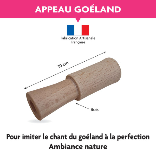 Appeau - Oiseau - Goéland argenté - Imiter le chant des oiseaux - Fuzeau