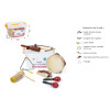 7 instruments de musique - Tambourin - Maracas - Triangle - Kazoo - Grelots - Mallette