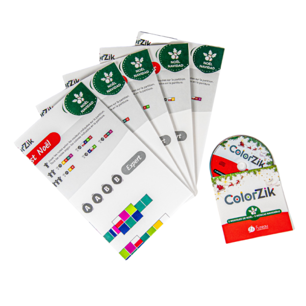Livre + CD - Apprendre à jouer d'un instrument - Colorzik - Spécial Noël