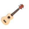 photo-Ukulélé - Guitare - Instrument de musique - Bois naturel - Avec housse - Fuzeau