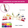 Jeu de percunot' - Instrument de musique - Bois - 8 tubes métalliques - Dès 8 ans
