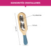 Petit sistre - Bois - 8 cymbalettes - Instrument de musique à percussions - Dès 3 ans