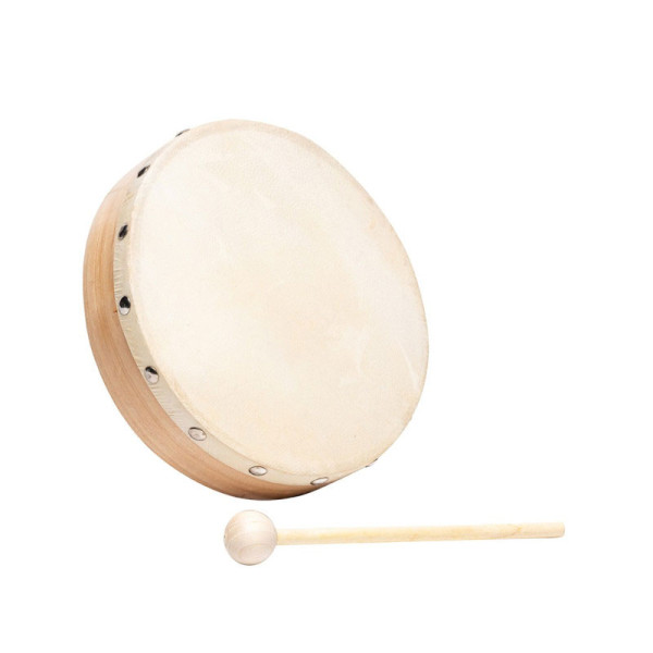 photo-Tambourin - Sans cymbalette - Diamètre 15cm - Instrument de musique