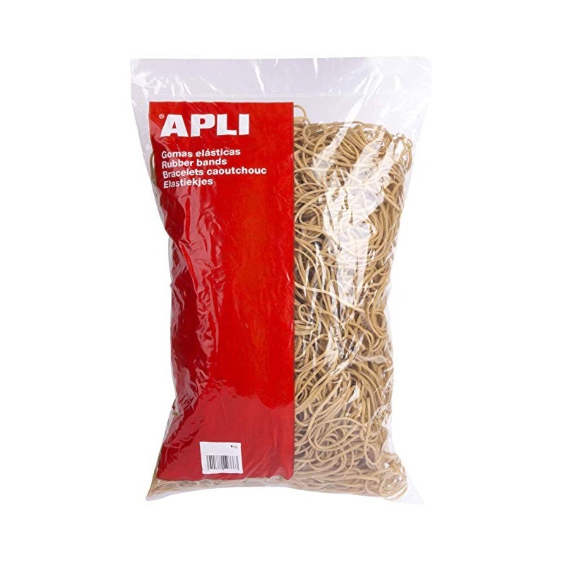 Bracelets caoutchouc 80x2mm sachet de 1kg - Apli pas cher