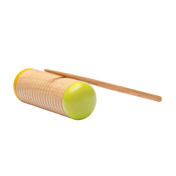 Guiro shaker - Instrument de musique en bois - Percussion - Enfant dès 3 ans