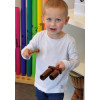 Tube résonant - 2 tons - Instrument de musique en bois - Enfant dès 4 ans