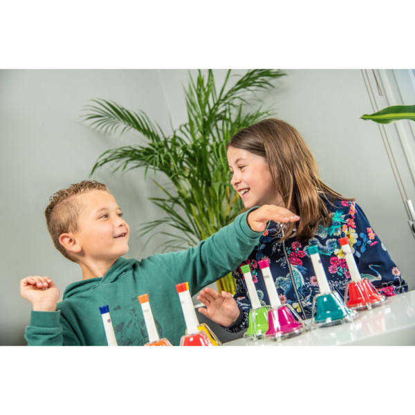 Jeu chromatique - 13 cloches accordées - Initiation à la musique - Enfant dès 3 ans