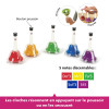 Jeu chromatique - 5 cloches accordées - Initiation à la musique - Enfant dès 3 ans