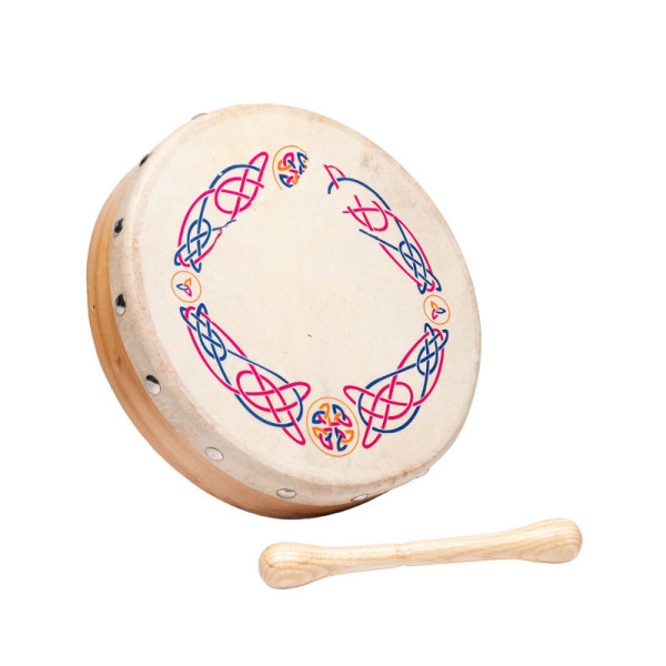 photo-Bodhran - Instrument de musique Irlandais - Tambourin - Diamètre 20cm