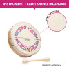 Bodhran - Instrument de musique Irlandais - Tambourin - Diamètre 20cm