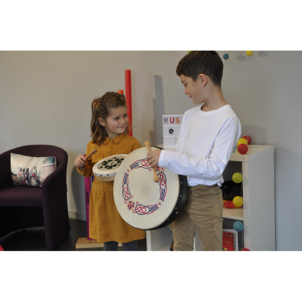Bodhran - Instrument de musique Irlandais - Tambourin - Diamètre 20cm