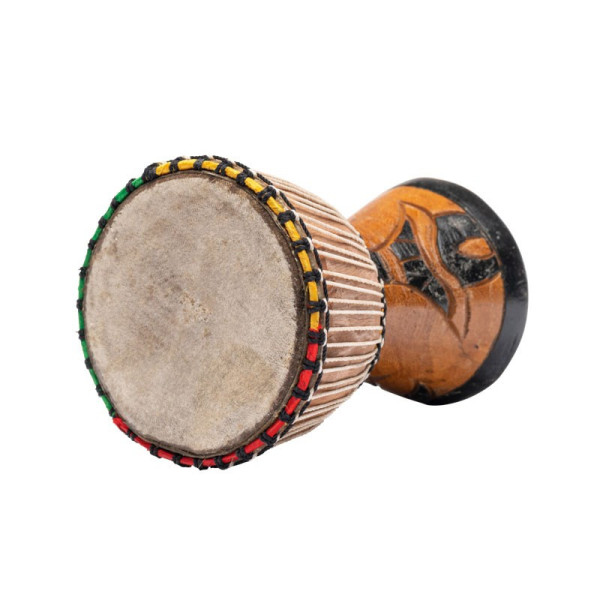 Baby djembé - Instrument de musique du Sénégal - Bois massif - Fuzeau
