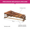 Balafon - 13 lames - Clavier musical - Instrument de musique en bois - Fuzeau