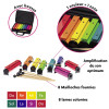 Xylophone - Classic métallonotes - 8 lames - Instrument de musique - Housse incluse
