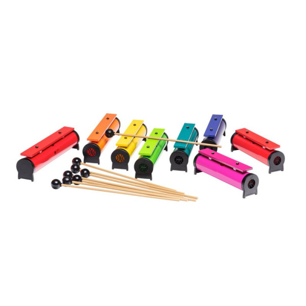 Xylophone - Classic métallonotes - 8 lames - Instrument de musique - Housse incluse