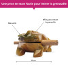 Grenouille guiro - Instrument de musique vietnamien - Imite la grenouille - 10cm