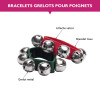 Bracelets - Avec 5 grelots - Pour chevilles - Instrument de musique - Danse