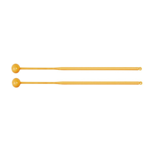 photo-Paire de baguettes - Mailloche pour carillon, xylophone - Tête en plastique - 30 cm