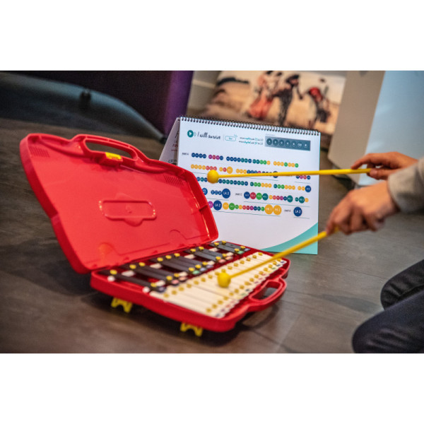Paire de baguettes - Mailloche pour carillon, xylophone - Tête en plastique - 30 cm