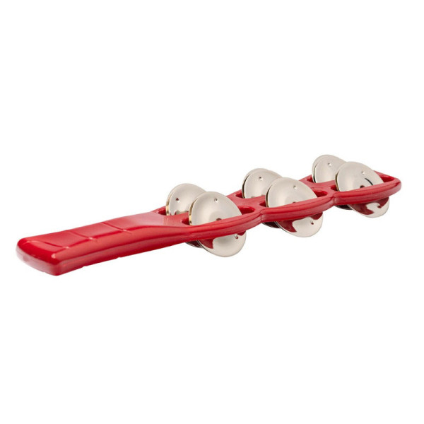 photo-Sistre - Instrument de musique - Avec cymbalettes - Rouge - 33cm - Dès 5 ans