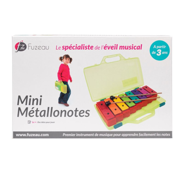 Mini metallonotes - Instrument de musique - 8 lames accordées - Enfant dès 3 ans